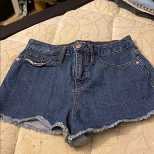 dark wash shorts